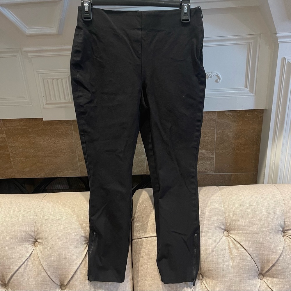 BK: White House Black Market Pants Women’s 4 Skinny Crop Black Elastic Waist